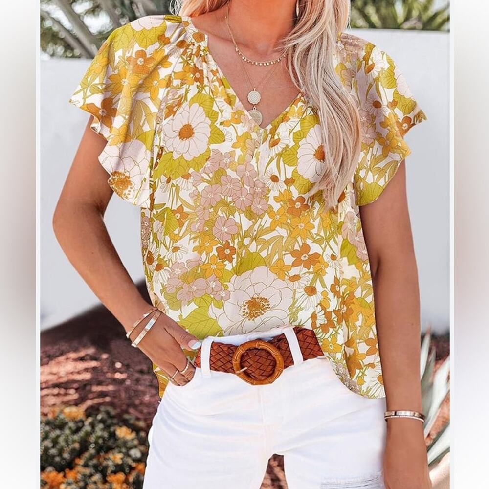 🔥Gorgeous summer boho top! Sz L
